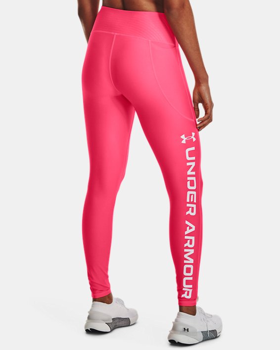 Damen HeatGear® Leggings in voller Länge, Pink, pdpMainDesktop image number 1